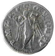 Denarius - Trajan P M TR P COS IIII P P; Victory, Rome, 101-102 reverse image