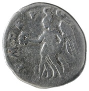 Denarius - Trajan P M TR P COS IIII P P; Victory, Rome, 101-102 reverse image