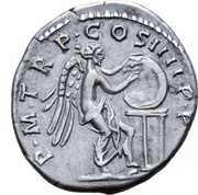 Denarius - Trajan P M TR P COS IIII P P; Victory, Rome, 101-102 reverse image