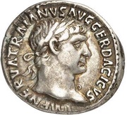 Denarius - Trajan P M TR P COS V P P; Hercules obverse image