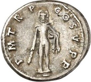 Denarius - Trajan P M TR P COS V P P; Hercules, Rome, 103-111 reverse image