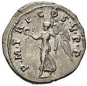 Denarius - Trajan P M TR P COS V P P; Victory, Rome, 103-111 reverse image