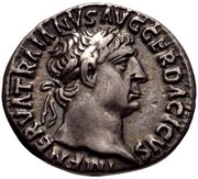 Denarius - Trajan P M TR P COS V P P obverse image