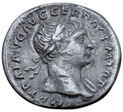 Denarius - Trajan COS V P P S P Q R OPTIMO PRINC DAC CAP obverse image
