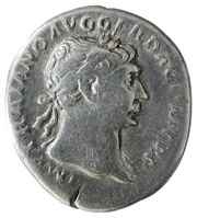 Denarius - Trajan COS V P P S P Q R OPTIMO PRINC DANVVIVS; Danuvius obverse image