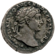 Denarius - Trajan COS V P P S P Q R OPTIMO PRINC PAX; Pax obverse image