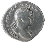 Denarius - Trajan COS V P P S P Q R OPTIMO PRINC VESTA; Vesta obverse image