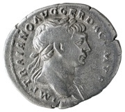 Denarius - Trajan COS V P P S P Q R OPTIMO PRINC; Mars and Victory obverse image