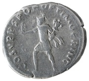 Denarius - Trajan COS V P P S P Q R OPTIMO PRINC; Mars and Victory, Rome, 103-111 reverse image