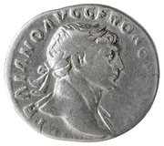Denarius - Trajan COS V P P S P Q R OPTIMO PRINC; Felicitas obverse image