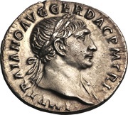 Denarius - Trajan COS V P P S P Q R OPTIMO PRINC; Victory obverse image