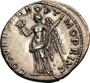 Denarius - Trajan COS V P P S P Q R OPTIMO PRINC; Victory, Rome, 103-111 reverse image