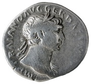 Denarius - Trajan COS V P P S P Q R OPTIMO PRINC; Victory obverse image