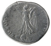 Denarius - Trajan COS V P P S P Q R OPTIMO PRINC; Victory, Rome, 103-111 reverse image