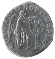 Denarius - Trajan COS V P P S P Q R OPTIMO PRINC; Victory, Rome, 103-111 reverse image