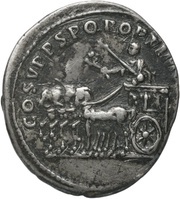 Denarius - Trajan COS V P P S P Q R OPTIMO PRINC, Rome, 103-111 reverse image