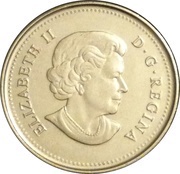 25 Cents - Elizabeth II Peace and Joy obverse image