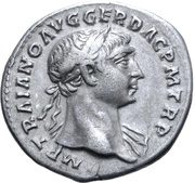 Denarius - Trajan COS V P P S P Q R OPTIMO PRINC obverse image