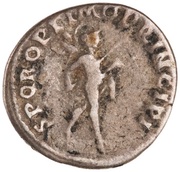 Denarius - Trajan S P Q R OPTIMO PRINCIPI; Mars, Rome, 103-111 reverse image