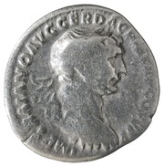 Denarius - Trajan S P Q R OPTIMO PRINCIPI; Mars obverse image