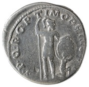 Denarius - Trajan S P Q R OPTIMO PRINCIPI; Mars, Rome, 103-111 reverse image