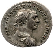Denarius - Trajan S P Q R OPTIMO PRINCIPI; Mars obverse image