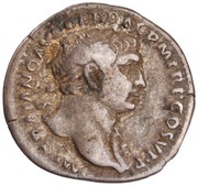 Denarius - Trajan S P Q R OPTIMO PRINCIPI; Mars obverse image