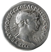 Denarius - Trajan S P Q R OPTIMO PRINCIPI; Aequitas obverse image