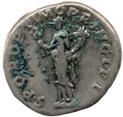 Denarius - Trajan S P Q R OPTIMO PRINCIPI; Felicitas, Rome, 103-111 reverse image