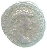 Denarius - Trajan S P Q R OPTIMO PRINCIPI; Fortuna obverse image