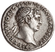 Denarius - Trajan S P Q R OPTIMO PRINCIPI; Fortuna obverse image
