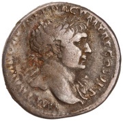 Denarius - Trajan S P Q R OPTIMO PRINCIPI; Genius obverse image