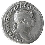 Denarius - Trajan S P Q R OPTIMO PRINCIPI; Pax obverse image