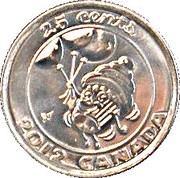 25 Cents - Elizabeth II Happy Birthday 2012 reverse image