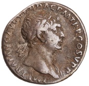 Denarius - Trajan S P Q R OPTIMO PRINCIPI; Victory obverse image