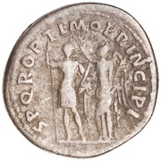 Denarius - Trajan S P Q R OPTIMO PRINCIPI; Victory, Rome, 103-111 reverse image