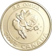 25 Cents - Elizabeth II Tooth Fairy, Canada, 2012 reverse image