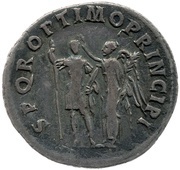 Denarius - Trajan S P Q R OPTIMO PRINCIPI; Victory, Rome, 103-111 reverse image