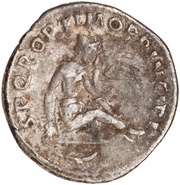 Denarius - Trajan S P Q R OPTIMO PRINCIPI; Dacia, Rome, 103-111 reverse image