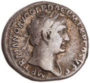 Denarius - Trajan S P Q R OPTIMO PRINCIPI; Dacia obverse image