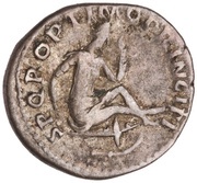 Denarius - Trajan S P Q R OPTIMO PRINCIPI; Dacia, Rome, 103-111 reverse image