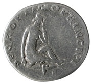 Denarius - Trajan S P Q R OPTIMO PRINCIPI; Dacia, Rome, 103-111 reverse image