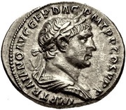 Denarius - Trajan S P Q R OPTIMO PRINCIPI; Dacia obverse image