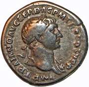 Denarius - Trajan S P Q R OPTIMO PRINCIPI obverse image