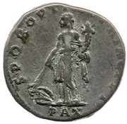 Denarius - Trajan S P Q R OPTIMO PRINCIPI PAX; Pax, Rome, 111 reverse image