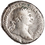 Denarius - Trajan S P Q R OPTIMO PRINCIPI PIET; Pietas obverse image