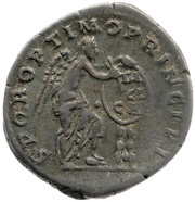 Denarius - Trajan S P Q R OPTIMO PRINCIPI; Victory, Rome, 111 reverse image