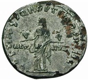 Denarius - Trajan S P Q R OPTIMO PRINCIPI AET AVG; Aeternitas, Rome, 112-114 reverse image