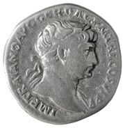 Denarius - Trajan S P Q R OPTIMO PRINCIPI AET AVG; Aeternitas obverse image