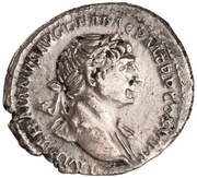 Denarius - Trajan and Marcus Ulpius Traianus DIVVS PATER TRAIAN obverse image